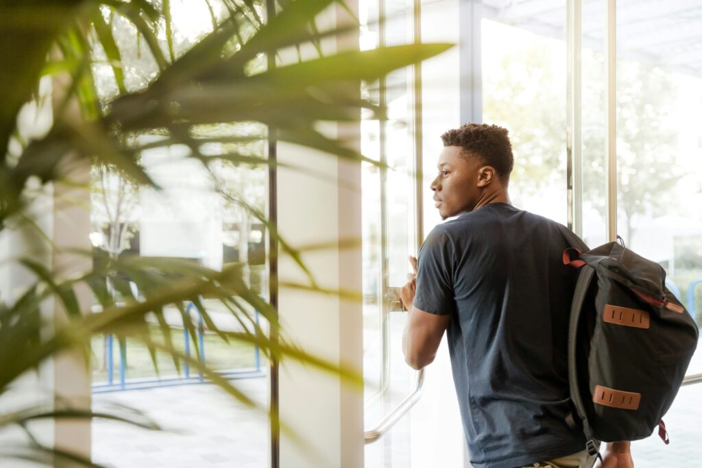 A student in Canada reviewing loan