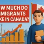 How much do immigrants make in Canada?