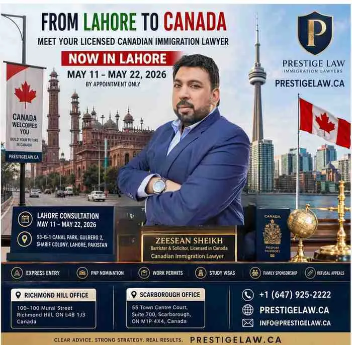 Lahore to Canada