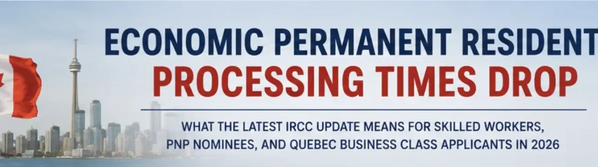 Economic Permanent Resident Processing Times Drop