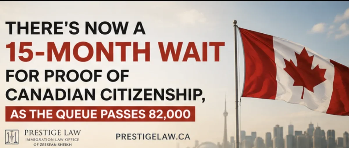 15-Month Wait for Proof of Canadian Citizenship