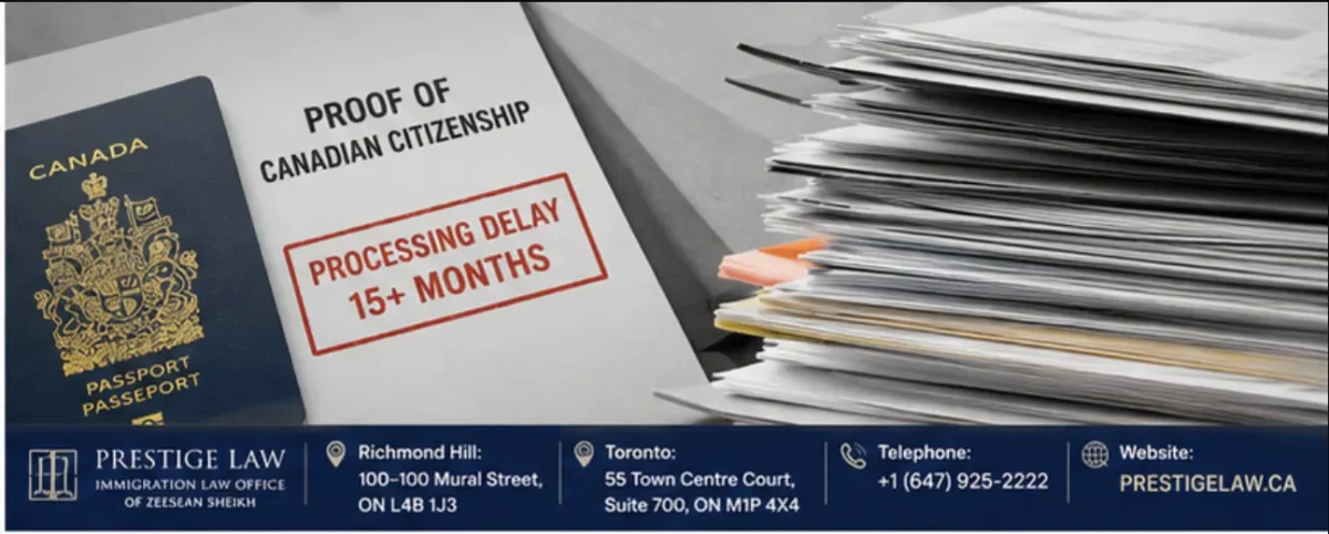 15-Month Wait for Proof of Canadian Citizenship