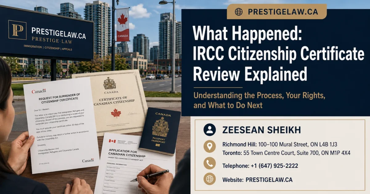 IRCC Citizenship Certificate Review 2026