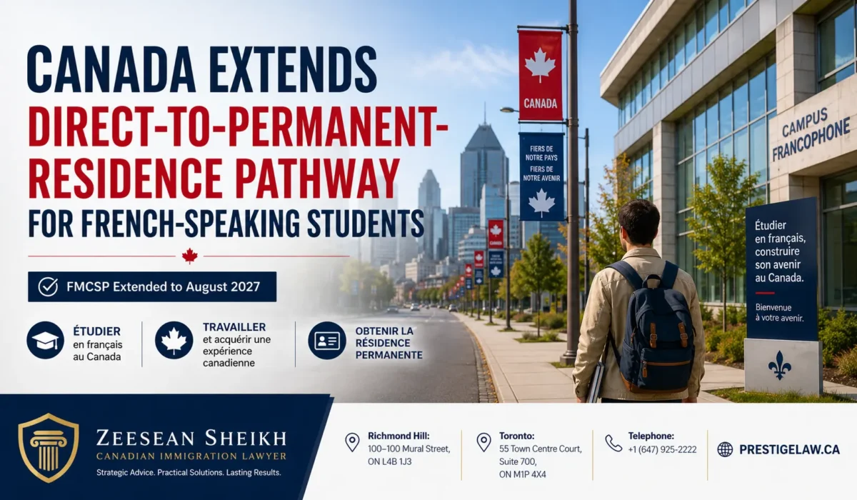 Canada Extends PR Pathway for French-Speaking