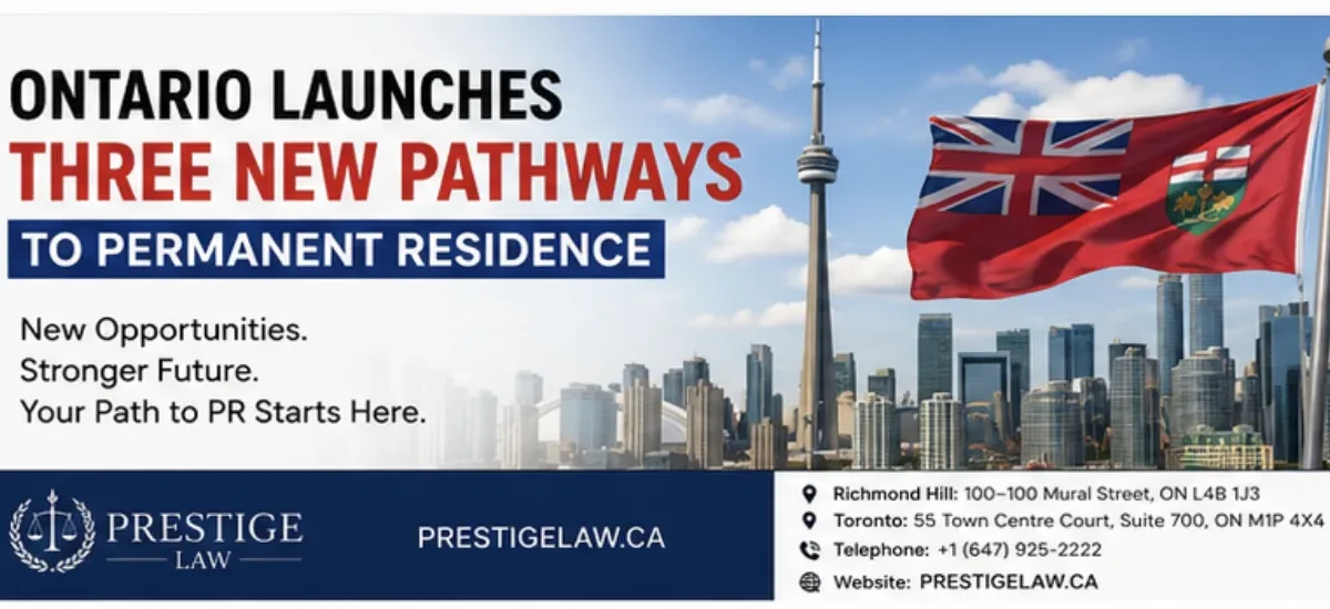 Ontario Launches 3 New PR Pathways