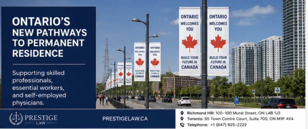 Ontario Launches 3 New PR Pathways