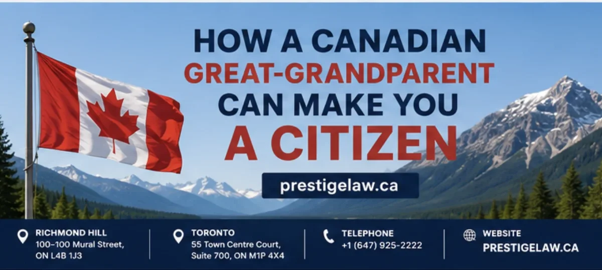 Canadian Citizenship Through a Great-Grandparent