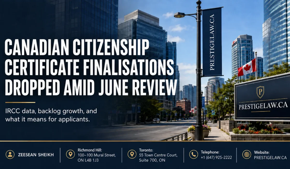 Canada Citizenship Certificate Drop