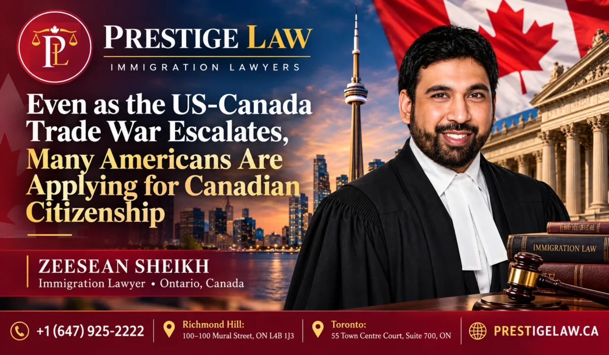 Americans applying for Canadian citizenship