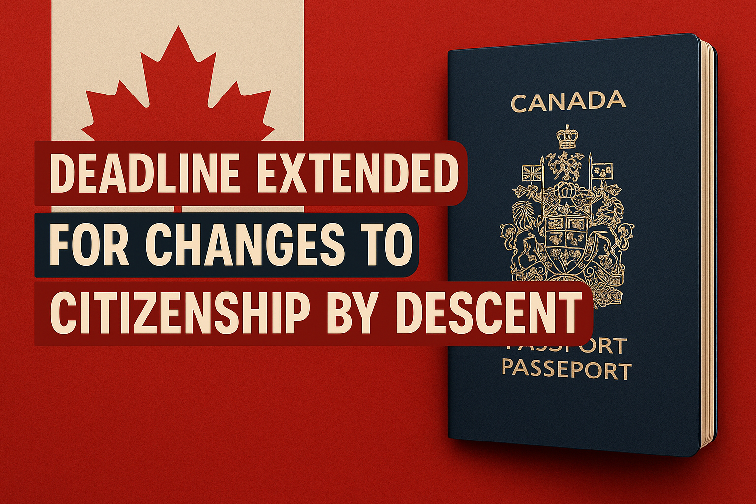 Citizenship by descent Canada